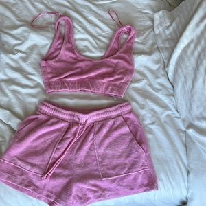 Zara matching terry set